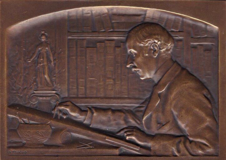 Portrait medallion of Walter-André Destailleur